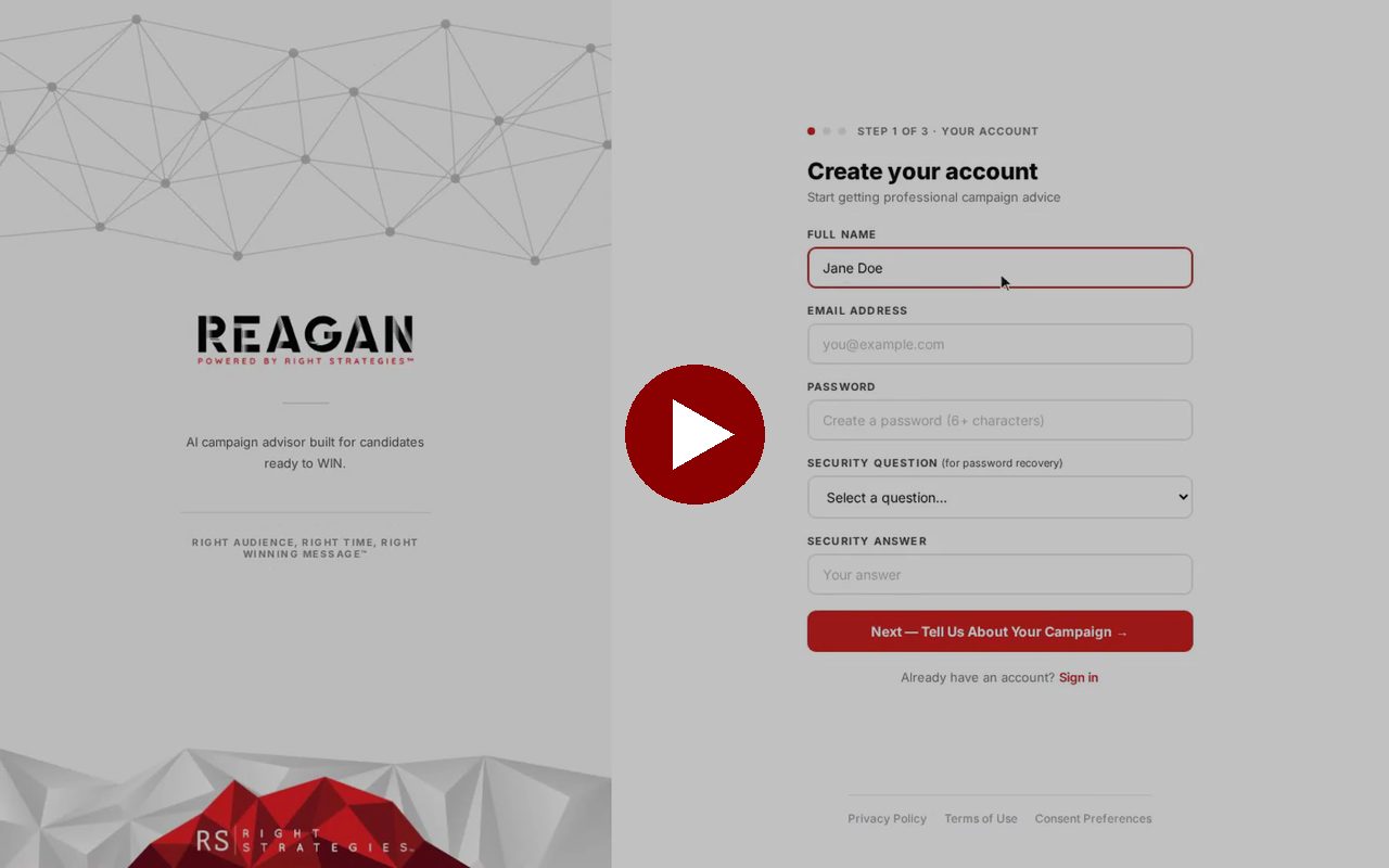 Video: how to get started with Reagan